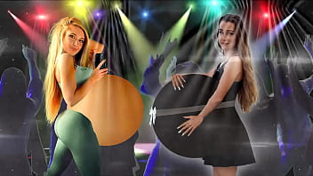 Preview 1 of Xnxx Dog With Women - Ex-Girlfriend Belly Bouncin&#039_ Challnge