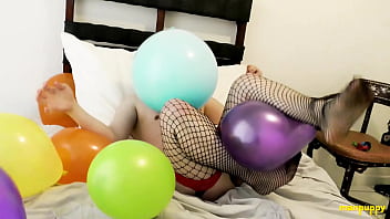 Preview 2 of Bailey Brookrs - Hot Twink Elis Ataxxx Shows Off His Sexy Fishnet Lingerie