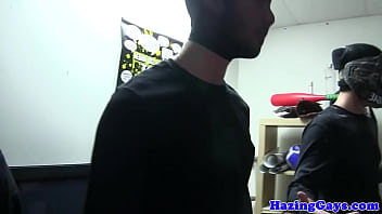 Preview 2 of Cam P - Showering teen gays assfucking passionately