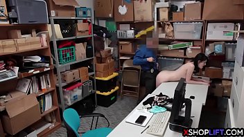 Preview 3 of Plastic Bag Suffocation Jerk Off - Shoplifting teen suspected and fucked by a security guy
