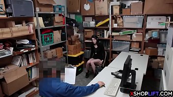 Preview 1 of Plastic Bag Suffocation Jerk Off - Shoplifting teen suspected and fucked by a security guy