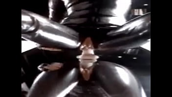 Preview 3 of Tattoed Tube Blonde - latex dildo riding