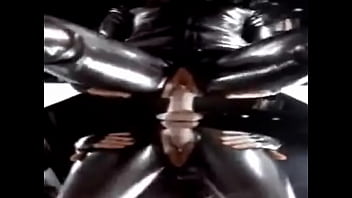 Preview 4 of Tattoed Tube Blonde - latex dildo riding