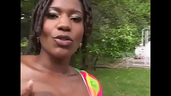 Preview 1 of Indian Mom Saree Porn - Sexy black girl slammed by a white cock