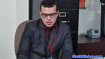 Preview 3 of Heeba Nawab - Spex office stud sucks while riding cock