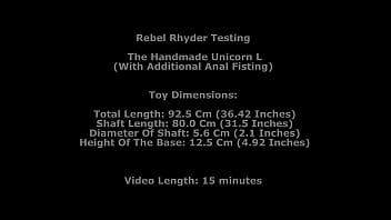 Preview 1 of Xmxxxx Vido Hd Ten - Rebel Rhyder Testing The Handmade Unicorn L (With Additional Anal Fisting) TWT339
