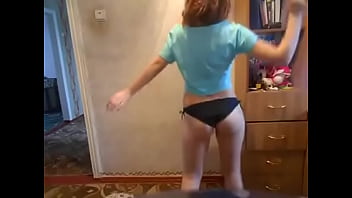 Preview 1 of Son Sniff Mother - 18 year girl dancing strip