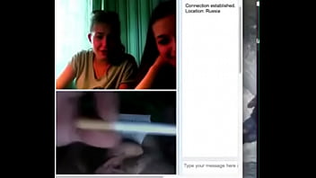 Preview 1 of Cuckold Hotwife Interracial - 2 hot russians ladies laugh at my size on cam sph