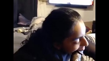 Preview 4 of Slutty Wife Fukks Hard With - pov horny teen sucks big black cock on webcam