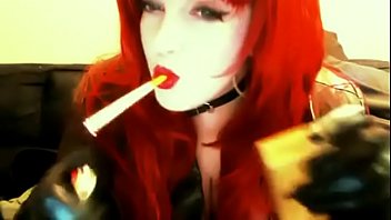 Preview 1 of Luxe Shares - goth redhead smoking