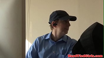 Preview 2 of Sex 14 Yar Boy 25 Girl Sex Xxx - BDSM sub tied up and whipped to get cheap car