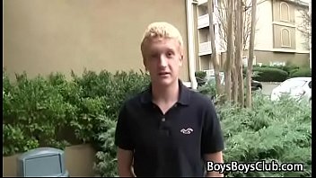 Preview 2 of Amatuer Teen Party - Black Muscular Gay Man Fuck WHite Teen Boy 24