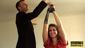 Preview 1 of Granny Sucks Horse Dick - Inked british slut toys cunt after cockriding