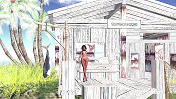 Preview 1 of Russian Skyni Girls - La Cabane au Bord de Mer Film / Machinima de Apjal Coba