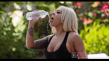 Preview 1 of Alexis Desires - Hot Big Tits &amp_ Ass Blonde Fucked After Workout