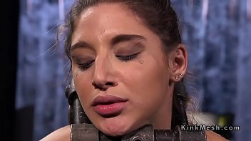 Preview 3 of Cutie Faci - Hairy squirter fingered in device bondage