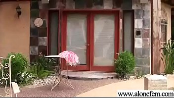 Preview 1 of Panty Sneaking - Cute Alone Teen Girl (jenna rose) Masturbates Using Sex Dildos video-11