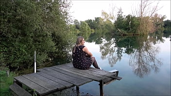 Preview 1 of Wery Smoll Tits - Spontaner Outdoor-Quickie am See! WURDE ICH ERKANNT?