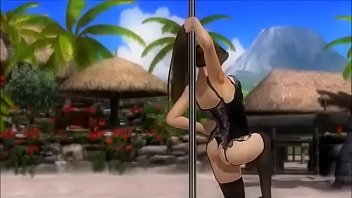 Preview 2 of Step Mom Owned - DoA Xtreme 3 Mai Shiranui Black Lingerie Pole Dancing