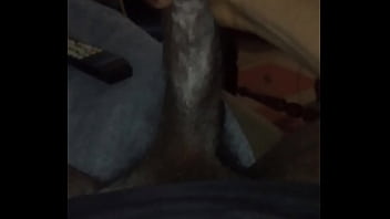 Preview 2 of Sunny Leone Close Up Naked Feet - Just a young black man shooting a load