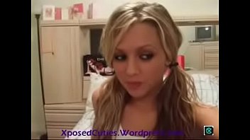 Preview 1 of Mia Khalifa King - 19YO Blonde GF StripTease &amp_ Dances on Cam 1