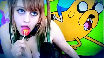 Preview 1 of A La Forest - beauty sucking and licking lollipop ear to ear asmr