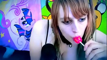 Preview 4 of A La Forest - beauty sucking and licking lollipop ear to ear asmr