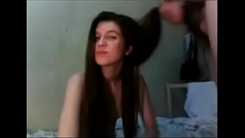 Preview 2 of Slepping Bitch Sister - sexy teen hairjob and cum in hair long hair hair 1