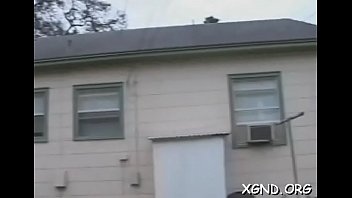 Preview 1 of Gangbang Surprise Cinema - Teen abased by horny neighbor