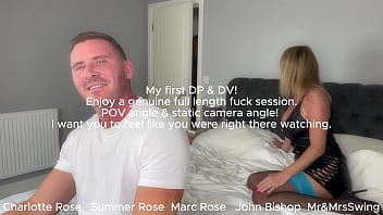 Preview 1 of Medical Bdsm Rubber Gloves - My first ever DP &amp_ DV in a hot AF foursome!