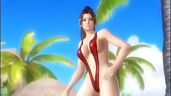 Preview 1 of Saniliyon Xxc - DOA5 Last Round Mai Shiranui Pole Dance dengan slingshot bikini