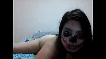 Preview 1 of Masturbieren Banane - Ginger Paris BBW Slut With Wet Pussy Skull Face Fucked