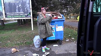 Preview 2 of Big Bobs Vidos - Totally crazy use seeing blonde fucked and kicked out of van