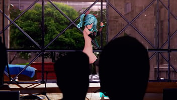 Preview 4 of German Party Jule - Hatsune Miku Strip Concert MMD