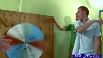 Preview 1 of Allie Hazesinks Into Desire - Amateur twink assfucked at college gay party