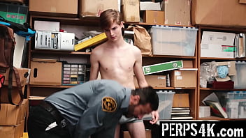 Preview 1 of Brest Pressing Hardly - Twink Has to Follow Usual Routine Strip Search by The Officer - Perps4k