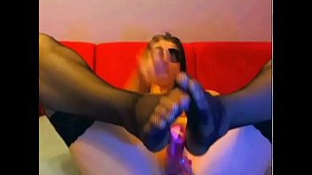 Preview 1 of Bab Wab Sex - webcamfun girl with sunglasses use two dildos