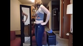 Preview 4 of Female Bodybuilder Pissing - milf stepmom changing clothes