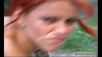 Preview 4 of 21 Cumshots - redhead wife gets a massive facial