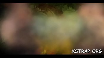 Preview 1 of Jalandhar Xxx - Brunette hair takes huge strapon up her twat