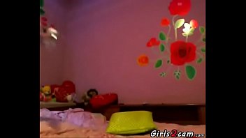 Preview 1 of Porno Espanol Carla Raul - Brunette girl puts a dildo in the ass and pussy