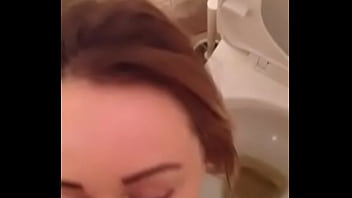 Preview 4 of Insects Brother - Hot brunette teen slut swallows boyfriends piss over toilet