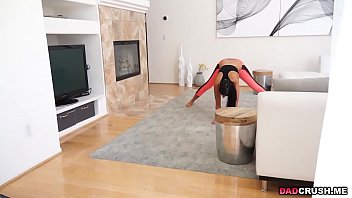 Preview 1 of Flashing Hotel Hidden - Sexy Miranda Miller kegel exercise with stepdad