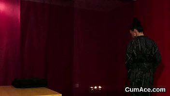 Preview 1 of Amateur Mature Asian Lesbians - Kinky bombshell gets jizz shot on her face sucking all the jizm