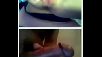 Preview 1 of Teensexmp4 - webchat 17 hairy pussy and my dick with cum