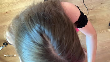 Preview 2 of Sara Stone Live Naughty Teacher - Taking Facial and Swallowing Cum After I Sucked Him Off