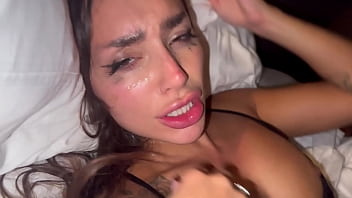 Preview 4 of Tez Dick - Sisi Rose Opens Wide for Spit &amp_ Cum &amp_ Rough Hardcore Anal- Homemade Hotel Sex