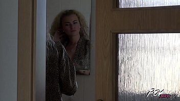Preview 1 of Janda Mudeh - Milf curly hair blonde love hot cum on her belly