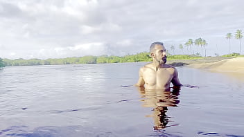 Preview 3 of Indian Style All Sex - Naked and Jerking off inside a Lagoon