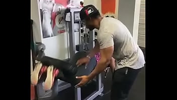 Preview 2 of Main Bontot Awel Tudung - Gym exercise touch